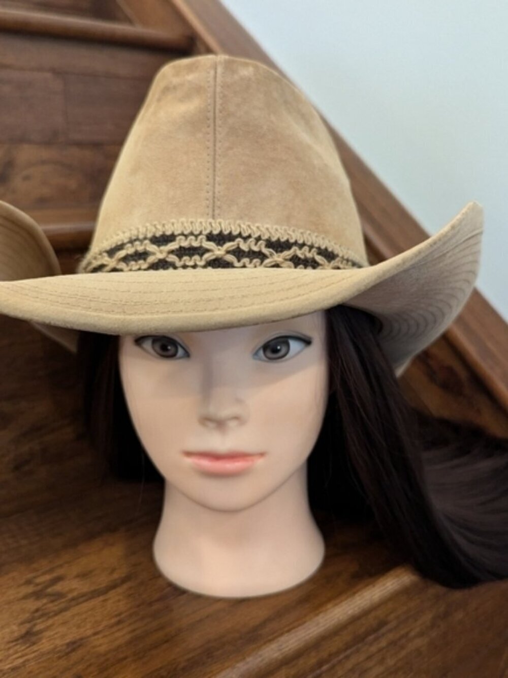 Resistol Vintage Cowboy Hat, Ranchman self conforming Size 7 1/4, suede